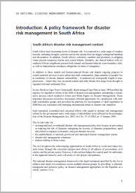 National Disaster Management Framework, 2005