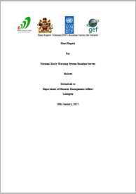 Final Report: National Early Warning System Baseline Survey for Malawi