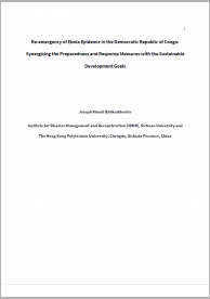 Re-emergency of Ebola Epidemic in the Democratic Republic of Congo: Synergizing the Preparedness and Response Measures with the Sustainable Development Goals