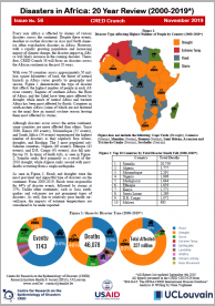 CRED Crunch 56 - Disasters in Africa: 20 Year Review (2000-2019)
