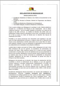 Madagascar Statement (Global Platform 2019)