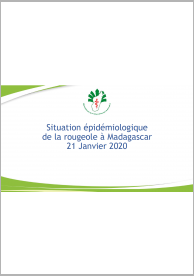 Epidemiological situation of the measles in Madagascar, January 21, 2020