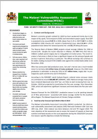 Food Security Forecast for the 2018/2019 Consumption Year